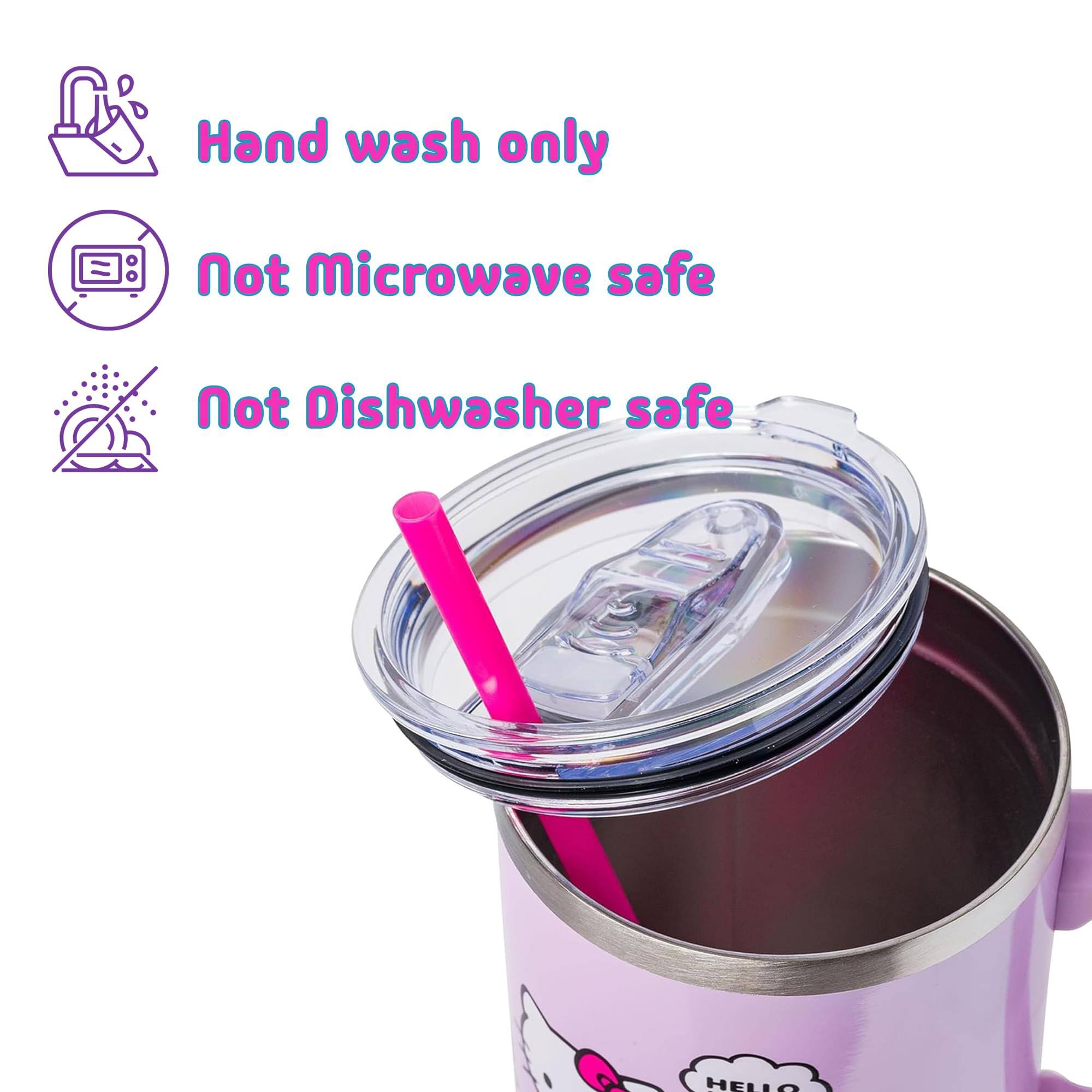 Hand wash only  
Not microwave safe  
Not dishwasher safe