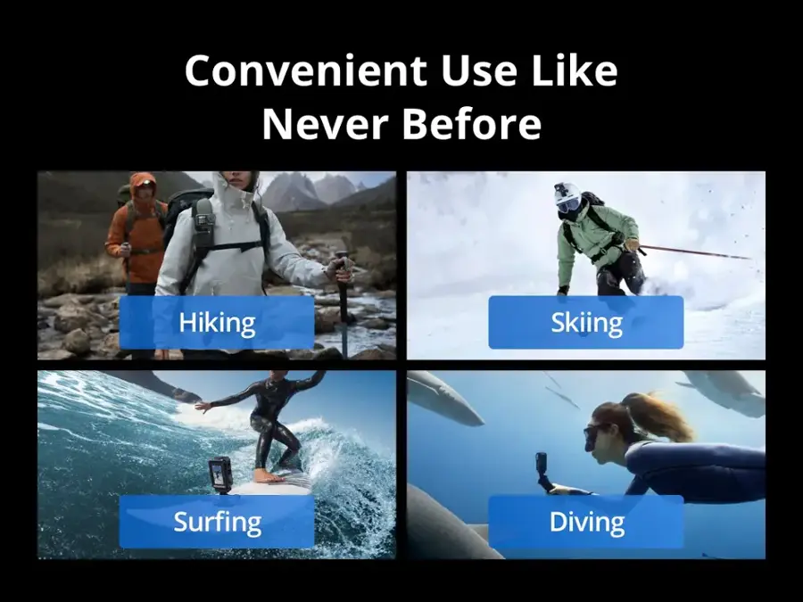 Convenient Use Like Never Before: Hiking, Skiing, Surfing, Diving