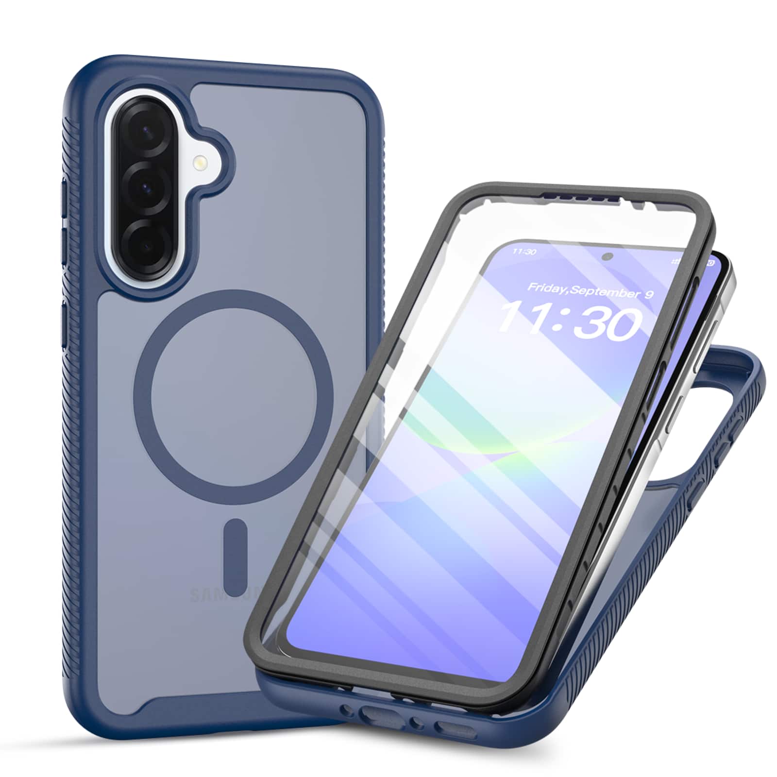 UUCOVER - For Samsung Galaxy A17 5G/A16/A26 Magnetic Case with Screen Protector, Translucent Matte Cover Compatible with MagSafe - Blue price history on PriceWatchPro