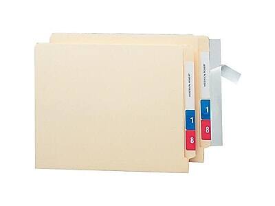 Alt View 1. Smead - Smead Seal & View Label Protectors, 8" x 1-11/16", Clear, 100/Pack (67608) - Clear.