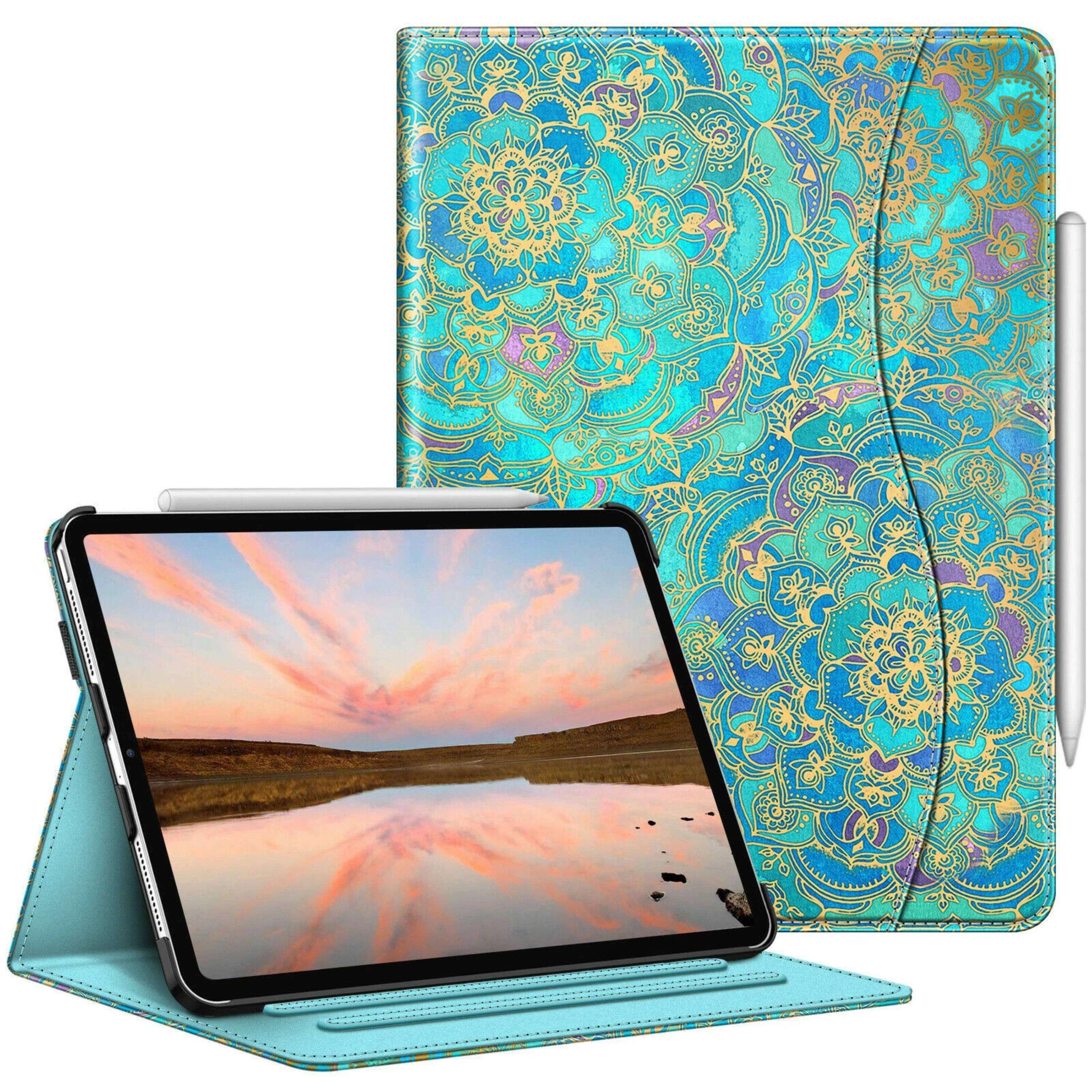 Front. Kitcheniva - Protective Folio Stand Cover For iPad Pro 11 Inch 4th Gen 2022 And 2021 Blue Shades - Blue Shadse.
