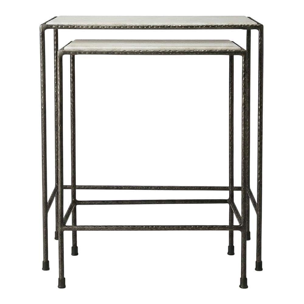 Starlight Canyon Home - Marble Top Nesting Tables Set of 2 - Black,Black And White price history on PriceWatchPro