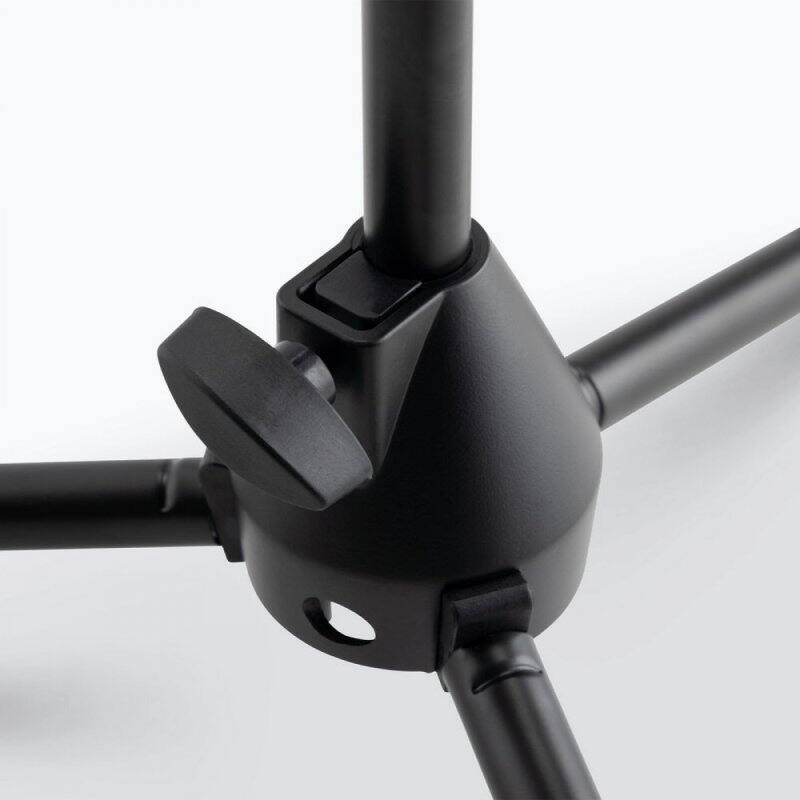 Alt View 4. On Stage Stands - On-Stage MS7411B Short Drum/Amp Tripod Microphone Stand with Boom, Black - Black.