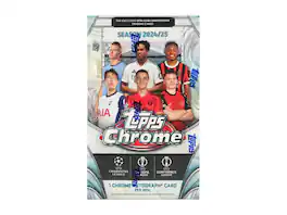 2024-25 Topps Chrome UEFA Club Competitions Soccer Hobby Box