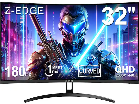 Z-EDGE 32" 180 Hz 1 ms MPRT CURVED QHD 2560X1440