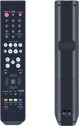 VINABTY - New AK59-00070E Replaced Remote Fits for Samsung Blu-Ray Disc DVD Player BD-P2550 BD-P2500 BD-P1500 BD-P1400 BD-P1500 - Black