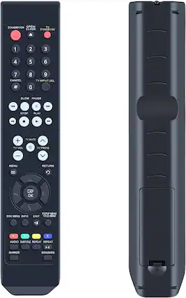 STANDBY/ON
OPEN/CLOSE
TV STANDBY/ON
1 2 3
4 5 6
7 8 9
CANCEL 0
TV INPUT SEL
SLOW PAUSE
STOP PLAY
TV MUTE
TV VOL
TV PROG
MENU
RETURN
OK
DISC MENU INFO
EXIT TITLE MENU
POPUP MENU
A B D
AUDIO SUBTITLE REPEAT
REPEAT A-B MARKER
BONUSVIEW