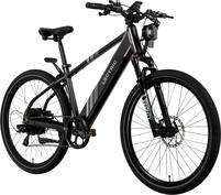Lectric eBikes - XPress 750 High-Step Long-Range eBike: 60 miles Max Operating Range & 28 mph Max Speed - Unisize - Black - Front_Zoom