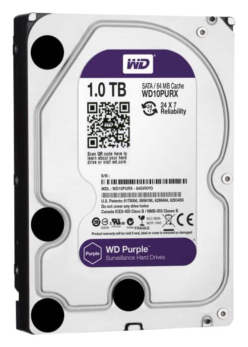 WD - Purple 1TB Internal Serial ATA Hard Drive (OEM/Bare Drive)-Front_Standard