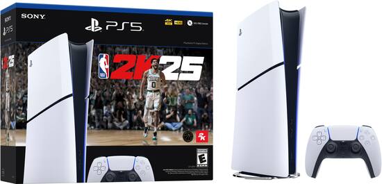 Sony PlayStation 5 Slim Console Digital Edition – NBA 2K25 Bundle