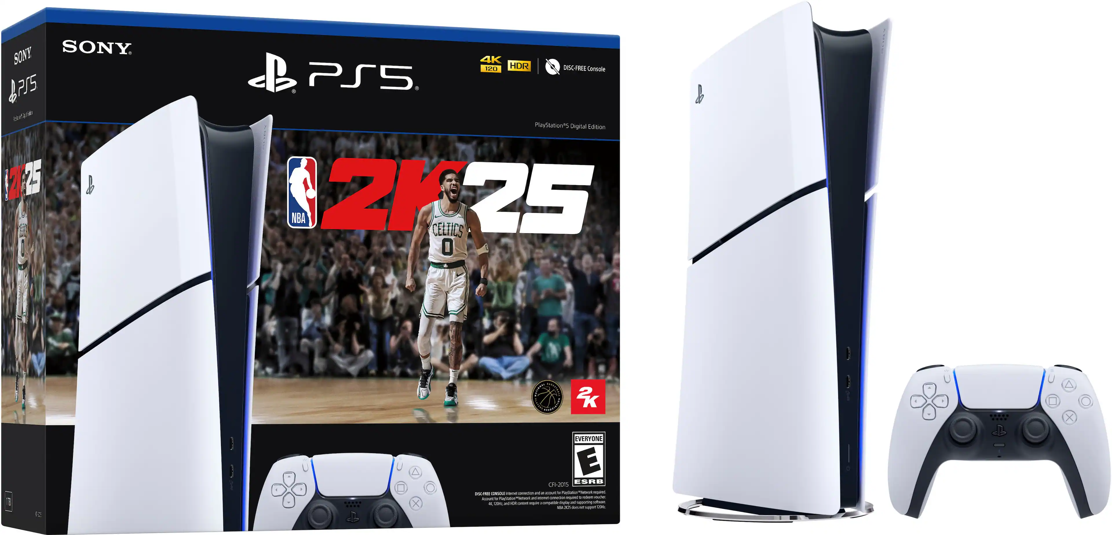 Sony PlayStation 5 (PS5) Digital Edition NBA 2K25 Celtics 25th Anniversary Edition. - E (Everyone)