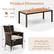 Product Dimension
Weight Capacity
Table:
- Length: 75"
- Width: 36"
- Height: 29"
Chair:
- Height: 32"
- Width: 17.5"
- Depth: 23.5"
- Seat Height: 18.5"
- Seat Depth: 17"
- Armrest Height: 2.3"
- Base Width: 25"
- Base Depth: 16"
- Base Height: 22"
Weight Capacity:
- Table: 400 lbs
- Chair: 350 lbs
The receipt time of the 3 boxes may vary.