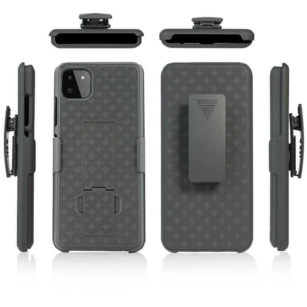 Alt View 5. RomeTech - Shell Holster Combo Case for Celero 5G - Black - Black.