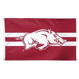 WinCraft - Arkansas Razorbacks 3' x 5' Horizontal Stripe Deluxe Single-Sided Flag - Multicolor