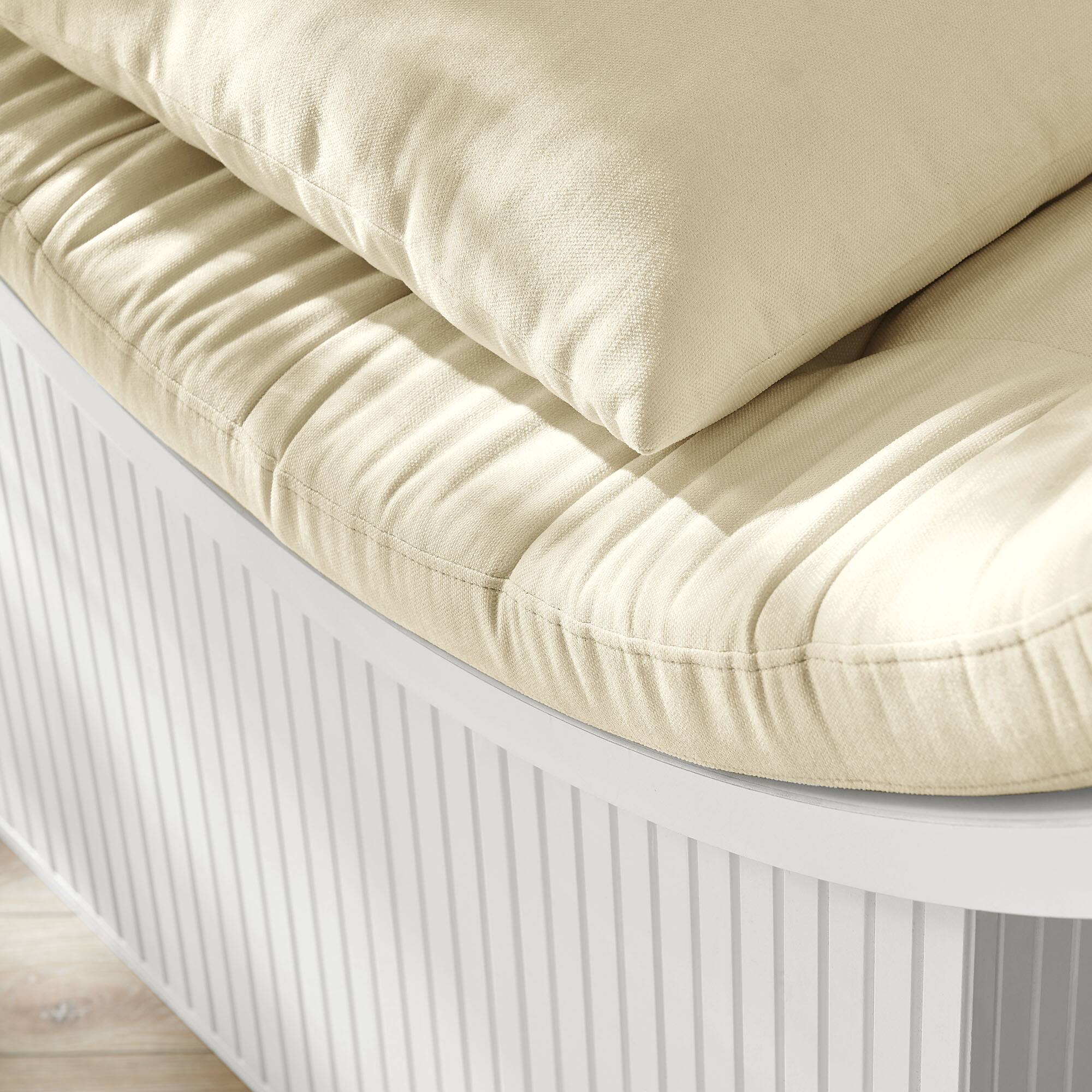 Alt View 4. Modway - Aperture Round Alcove Accent Chair by Modway - White Ivory.