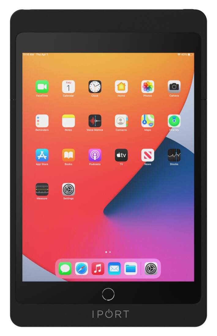 Angle. iPort - CONNECT - CASE FOR APPLE IPAD 10.2"  (9th Gen) (Each) - Black.