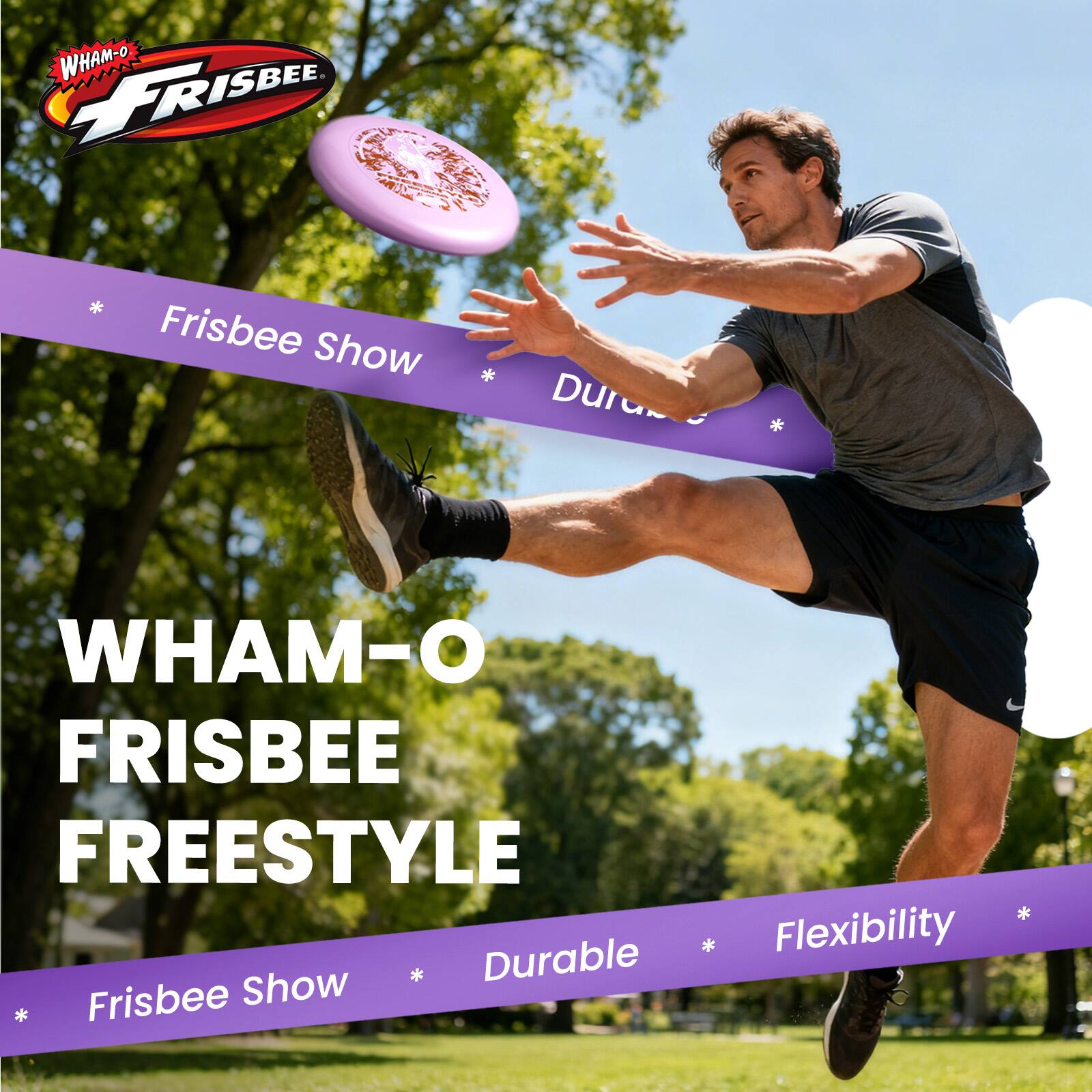 Wham O Frisbee Freestyle 160g Flying Disc, for Outdoor Fun 1 Pack ...