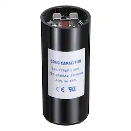 Unique Bargains - CD60 Capacitor 145-175uF 220-250VAC Run Motor Start Capacitor 50/60Hz for Electric Fan Motor Well Pump - Black