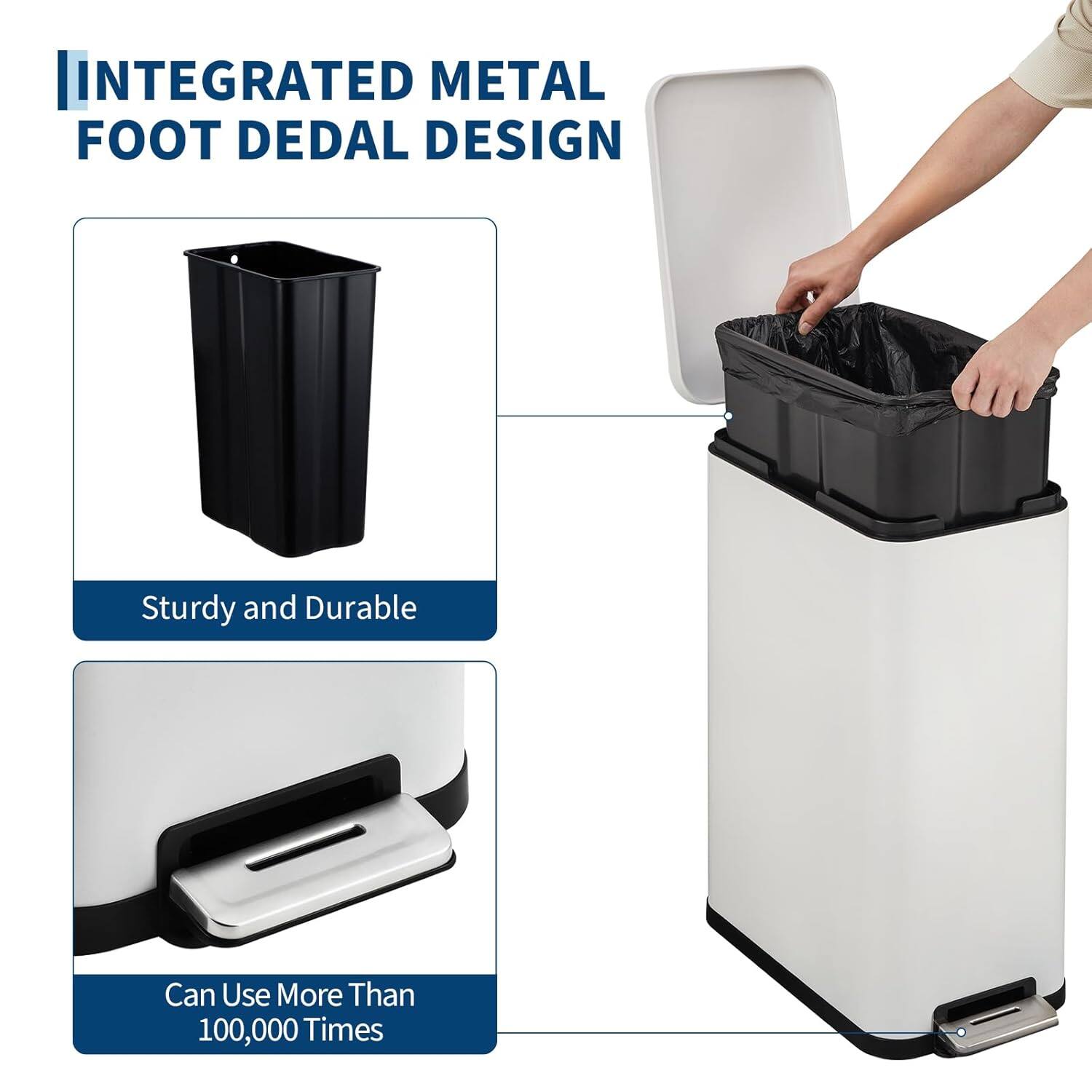 INTEGRATED METAL FOOT DEDAL DESIGN

Sturdy and Durable

Can Use More Than 100,000 Times
