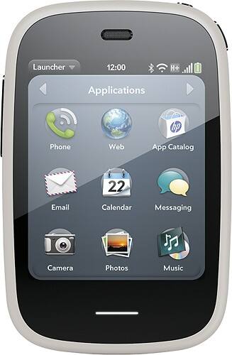 Front Standard. HP - Veer 4G Mobile Phone - White (AT&T).