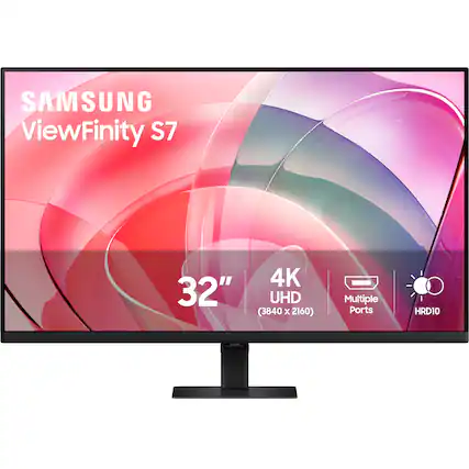 SAMSUNG ViewFinity S7 32" 4K UHD (3840 x 2160) Multiple Ports HRD10