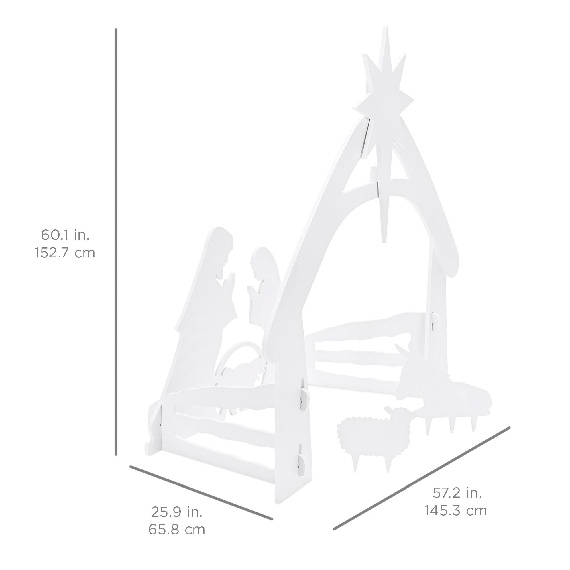 60.1 in.  
152.7 cm  

25.9 in.  
65.8 cm  

57.2 in.  
145.3 cm