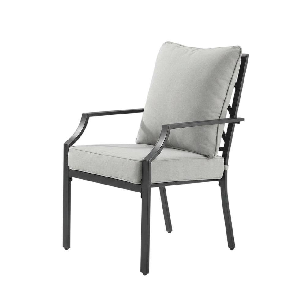 Front. Crosley Furniture - Otto 2Pc Outdoor Dining Chair Set - 2 Chairs - Gray.