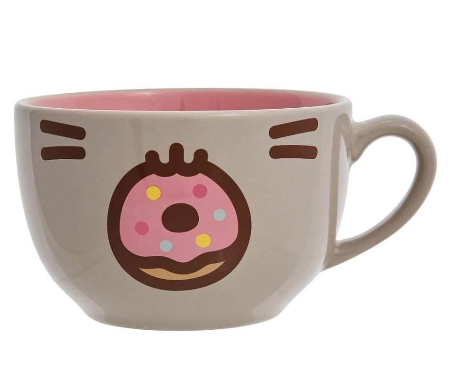 Alt View 1. Enesco - Pusheen Donut 18oz Stoneware Latte Mug - Pink.