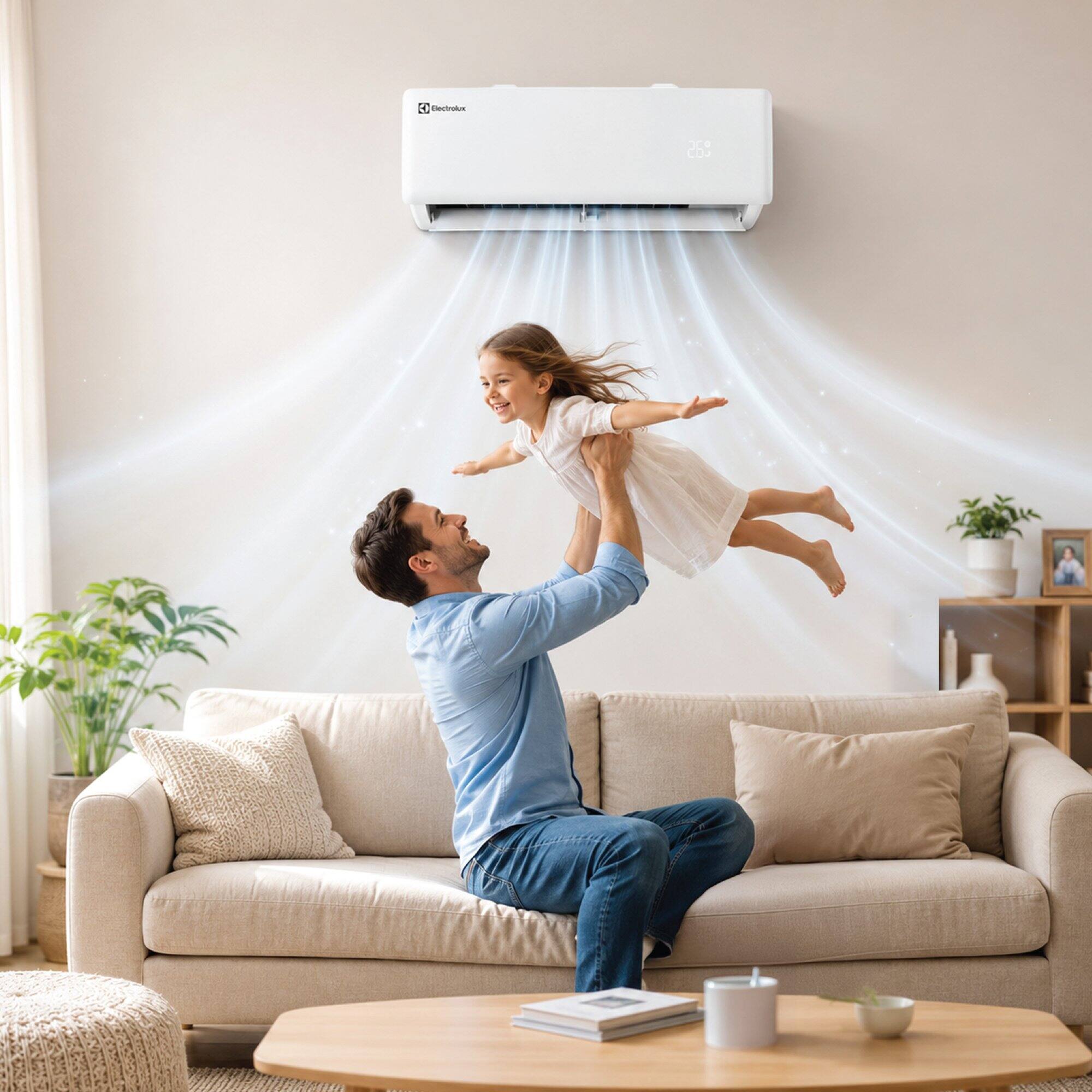 Alt View 6. Electrolux - Vega 1000 Sq Ft 18000 BTU Smart Mini Split Air Conditioner & Heat Pump with Remote and Wi-Fi - White.