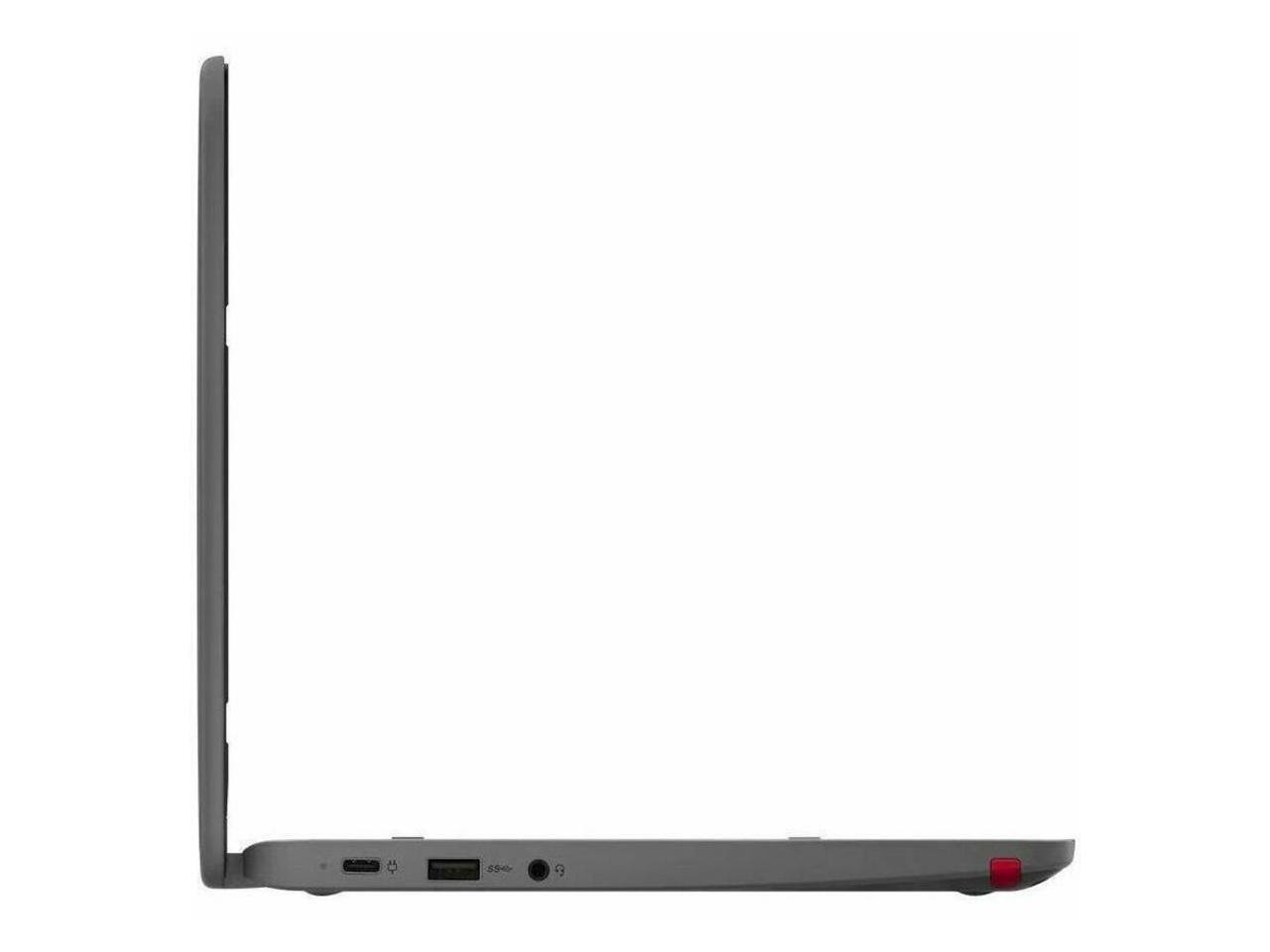 Alt View 4. Lenovo - Lenovo 300e Yoga Chromebook Gen 4 11.6" Touchscreen 2-in-1 - Octa-core ARM - 4 GB - 32 GB - ChromeOS - Graphite Gray - Gray.