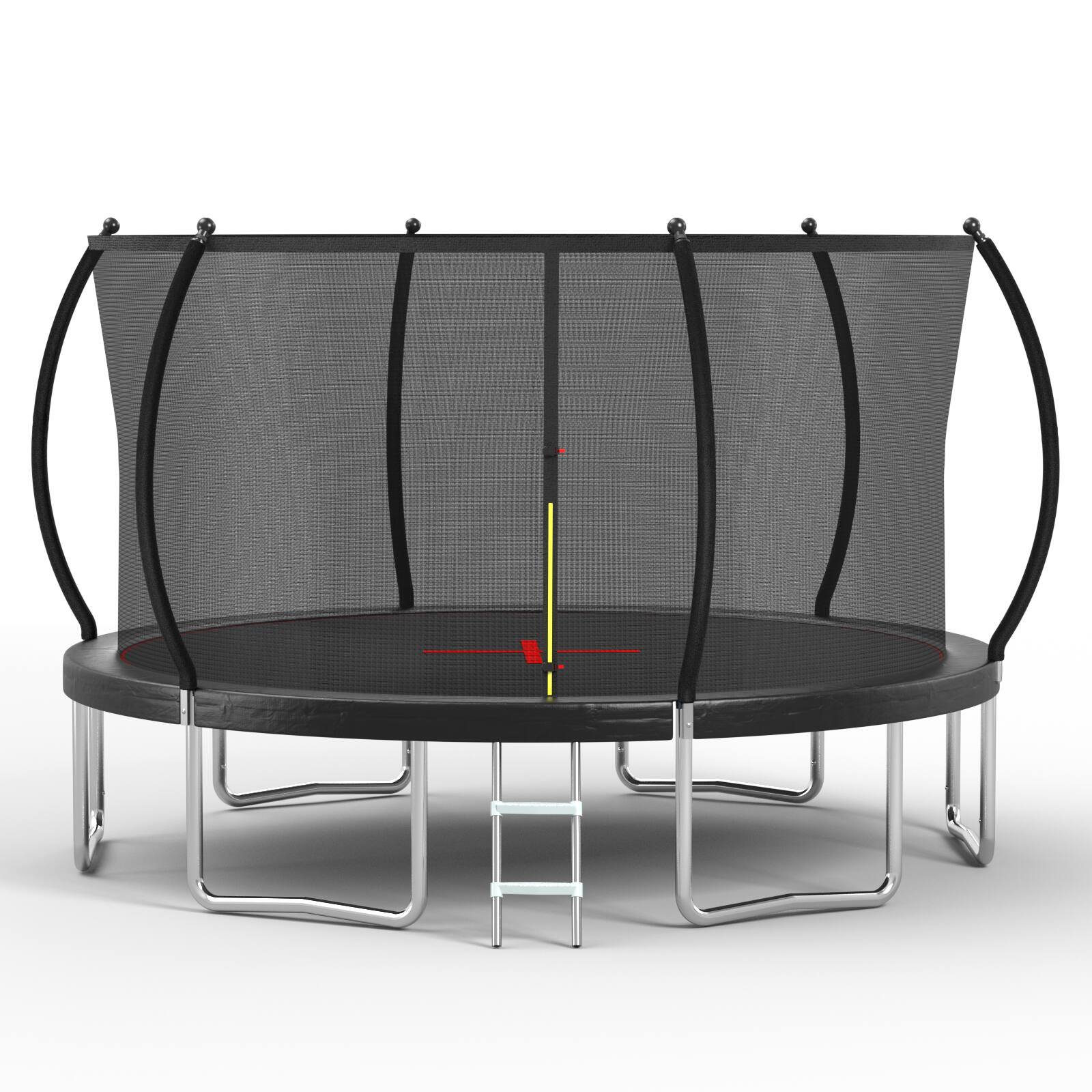 Left. LOVMOR - Lovmor 14 FT Trampoline with Safety Enclosure Recreational Trampoline for Adults.