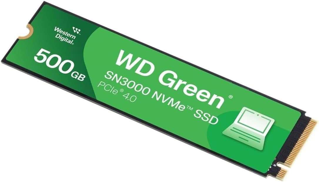 Western Digital  
500 GB  
WD Green  
SN3000 NVMe™ SSD  
PCIe 4.0