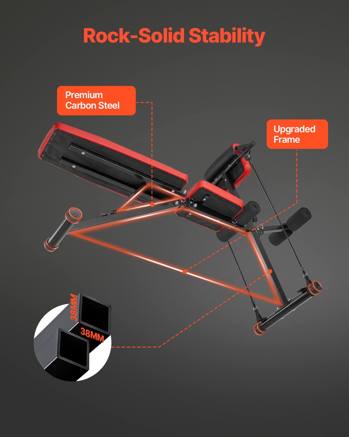 Rock-Solid Stability

Premium Carbon Steel

Upgraded Frame

38MM