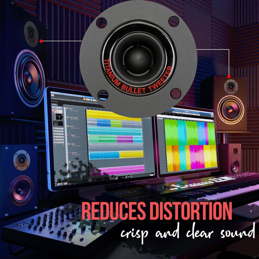 OTRION TITANIUM TWEETER BULLET - CR i - E CR LED REDUCES DISTORTION crisp and clear sound