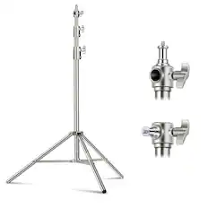 Front. Neewer - 9.2ft Stainless Steel Heavy-Duty Light Stand.
