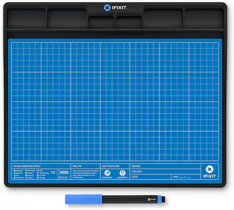 iFixit - FixMat ESD Magnetic Project Tray - Blue