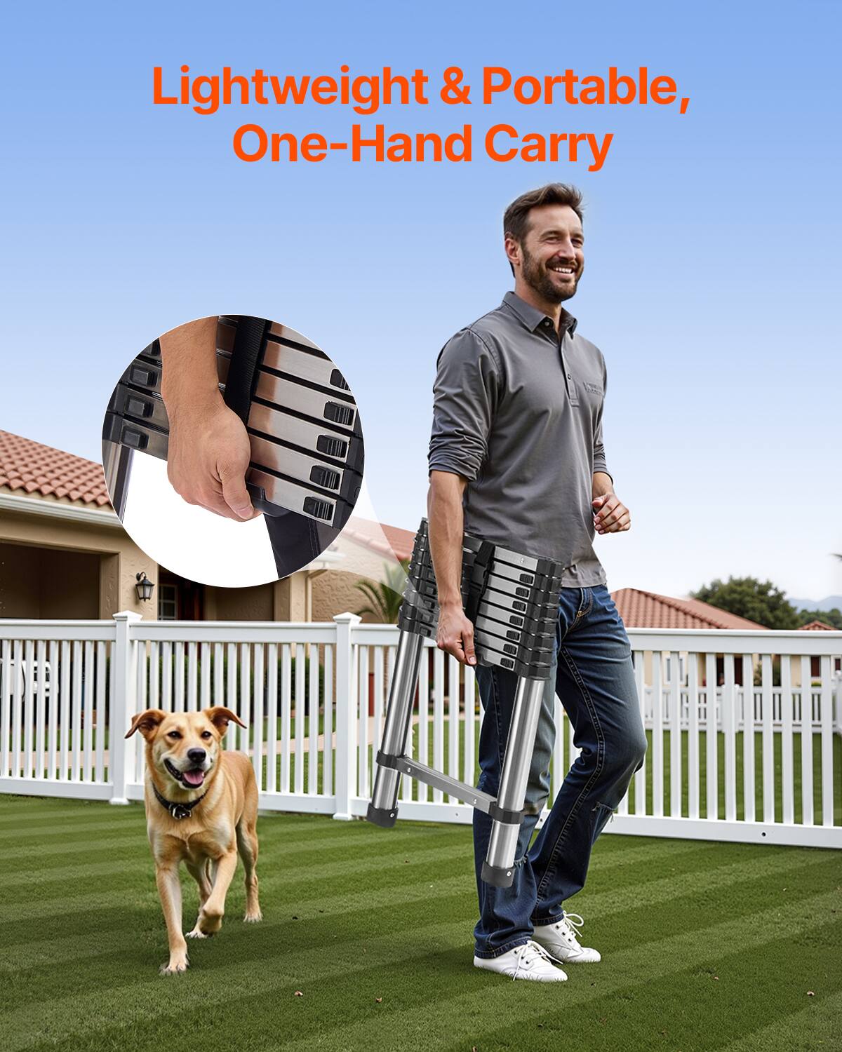 Lightweight & Portable, One-Hand Carry