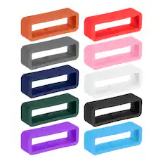 Front. Unique Bargains - 10pcs Watch Band Holder Loop, 24mm Universal Watch Replacement Band - 10 Colors.