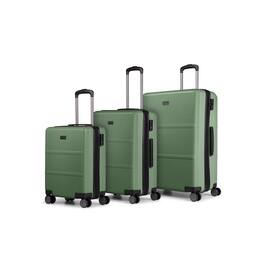 Bugatti - Brussel 3 Piece Hardside Luggage Set - Green