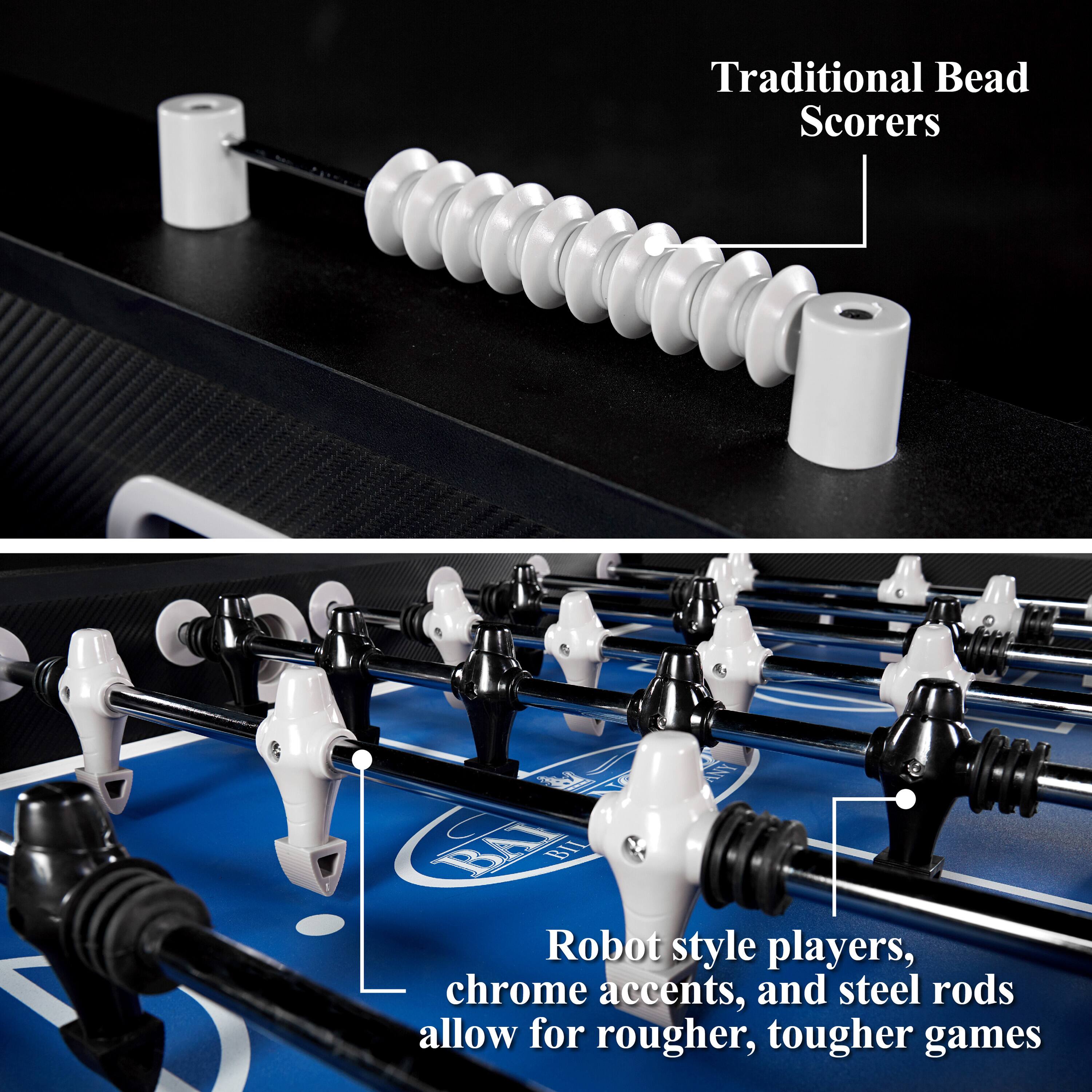 Traditional Bead Scorers: Robot style players, chrome accents, and steel rods allow for rougher, tougher games.