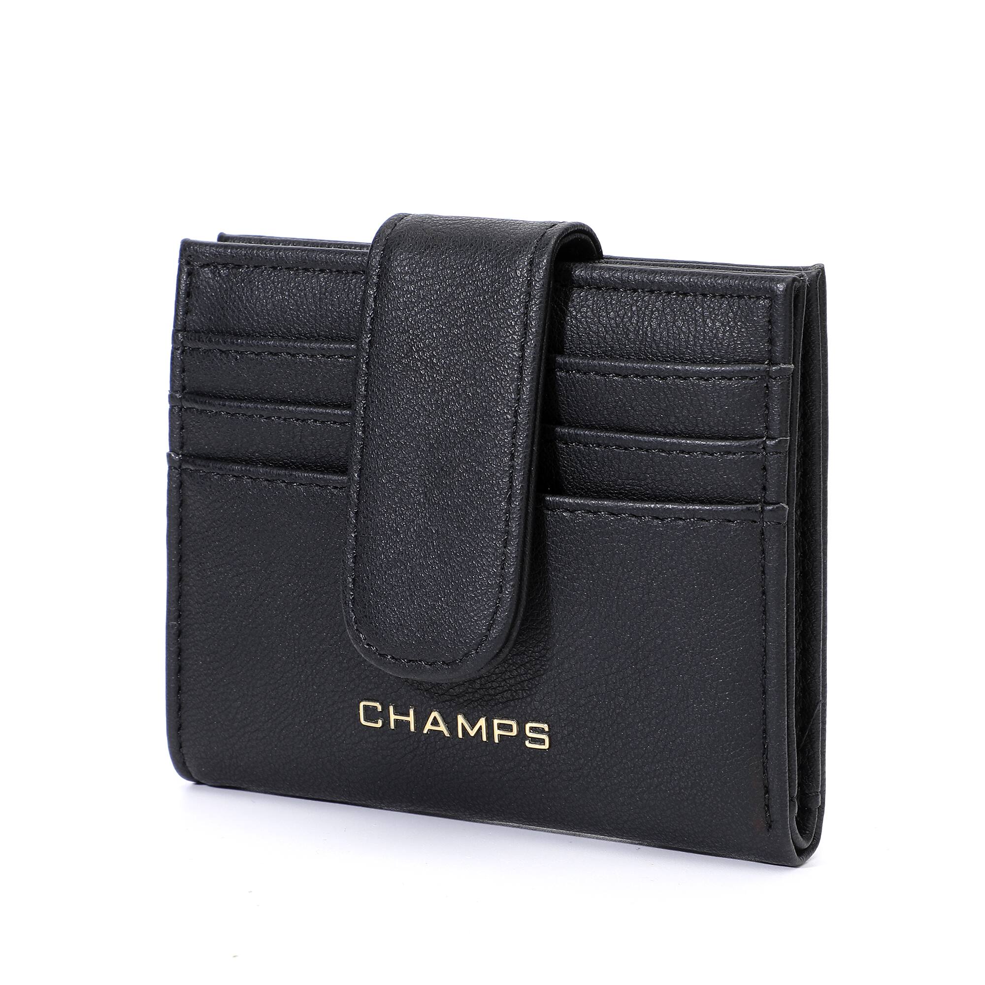 Champs Iconic Collection Snap Cardholder Black LB-907-BLACK - Best Buy