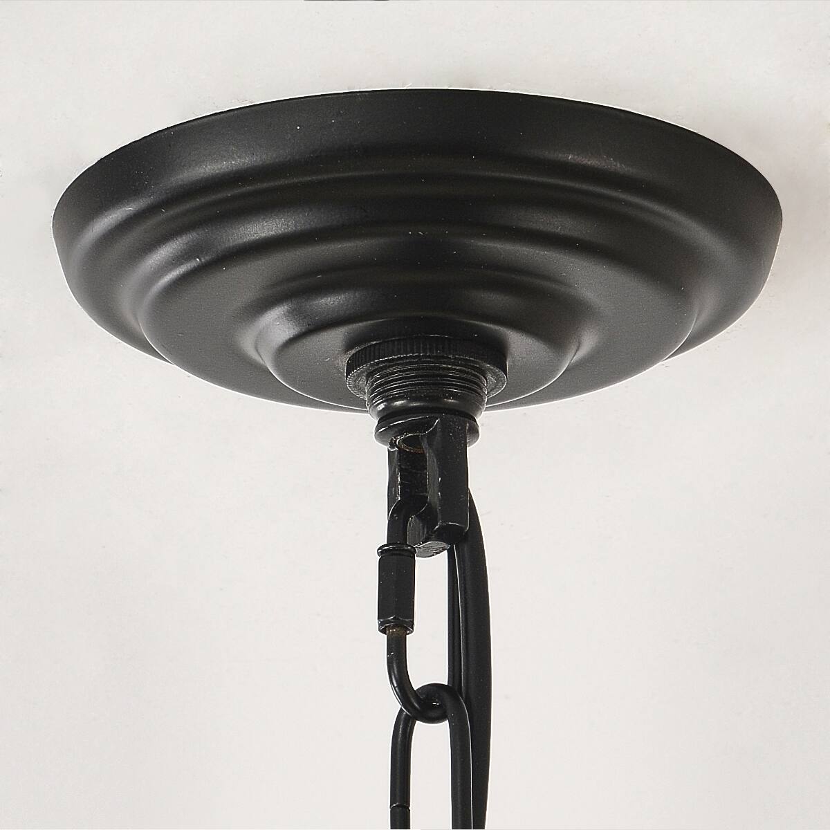 Loheer 18 Light Black Chandelier, Rustic Industrial Iron Fixture with ...