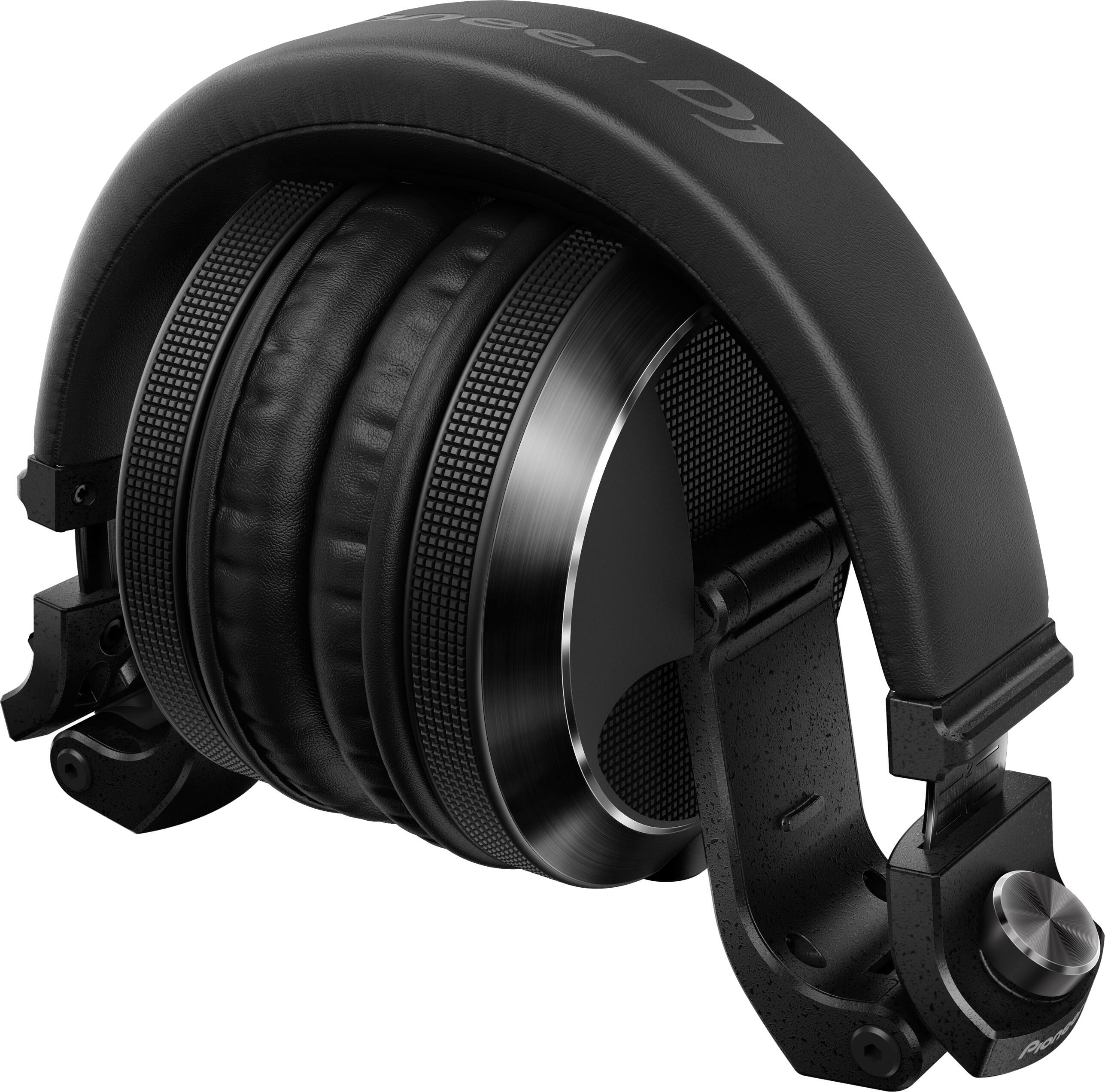 Left. Pioneer DJ - Professional Over-Ear DJ Headphones, Includes Coiled Cable & Straight Cable - Black.