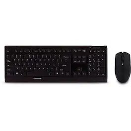 B.UNLIMITED - USB Wireless RF Keyboard - 104 Key - English (US) - Black - USB Wireless RF Mouse - Infrared - 2000 - Cherry Blossom