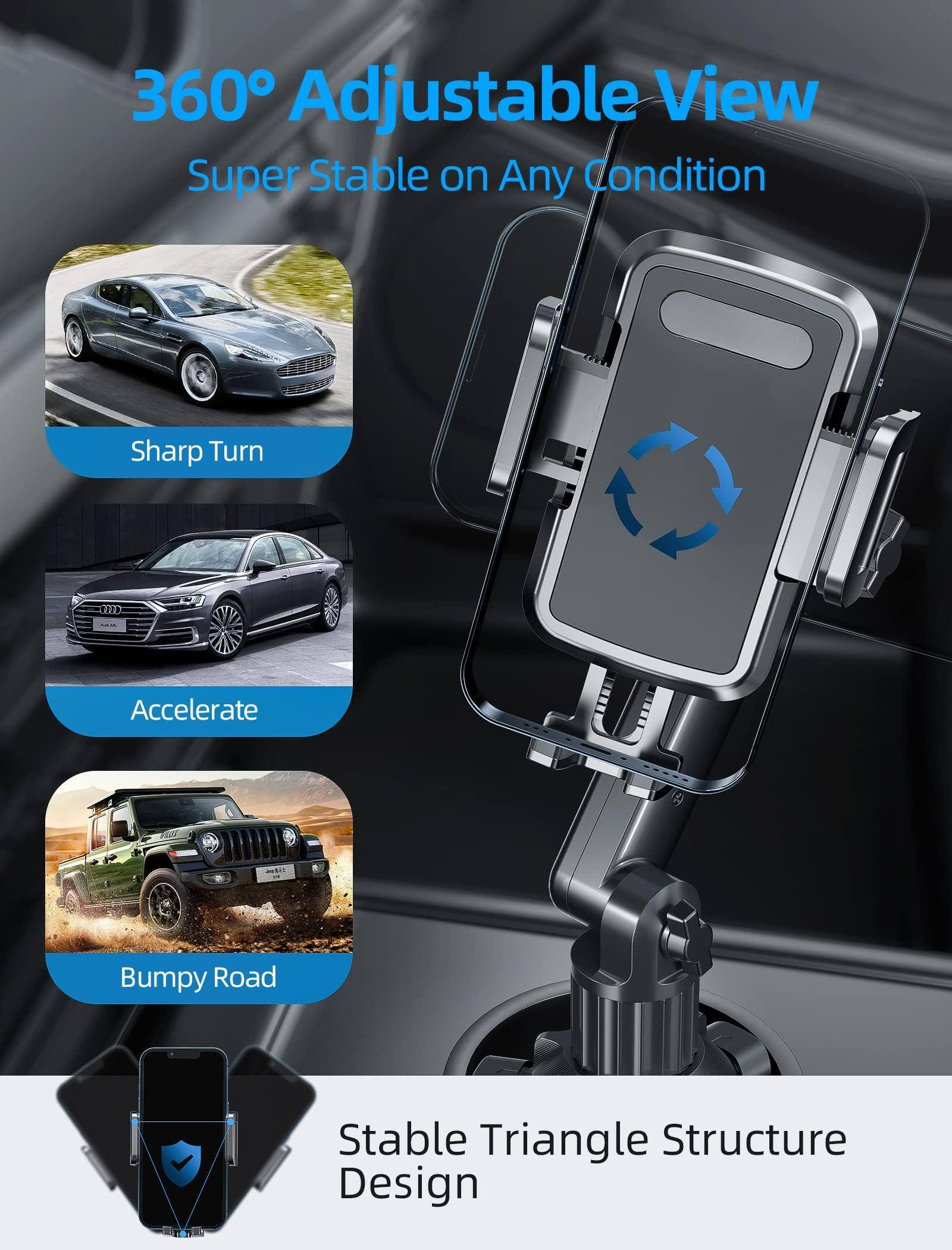 360° Adjustable View  
Super Stable on Any Condition  

Sharp Turn  
Accelerate  
Bumpy Road  

Stable Triangle Structure Design