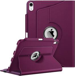 Fintie - Rotating Case for iPad (A16) 11-inch 2025 and iPad 10th Gen 10.9 inch 2022, 360° Swivel Stand Magnetic Shockproof Cover - Purple