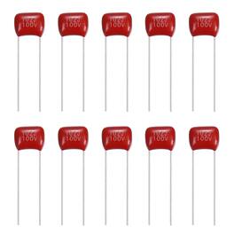 Unique Bargains - 20pcs 0.001uF 100V CBB21/CBB22 Metallized Polypropylene Film Capacitor Kit for Electronics - Red