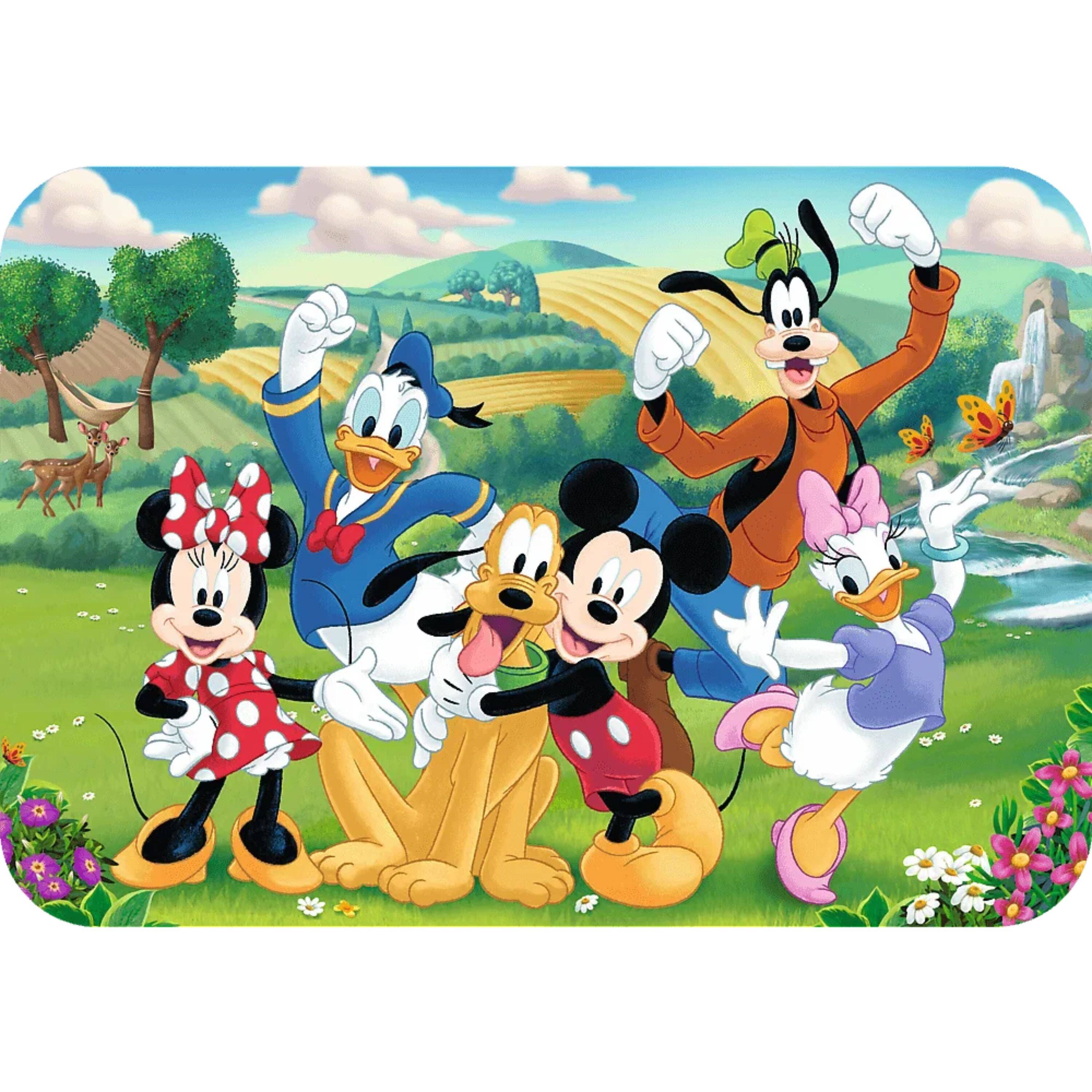 Alt View 1. Trefl - Trefl Wood Craft 24 Piece Wooden Puzzle - Disney's Mickey and Friends.
