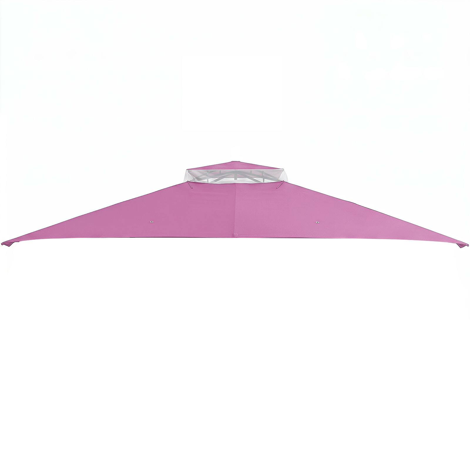 Front. Costway - Costway 12 X 10 FT Patio Gazebo, Heavy Duty Gazebo Canopy Shelter with Sturdy Metal Frame - Pink.