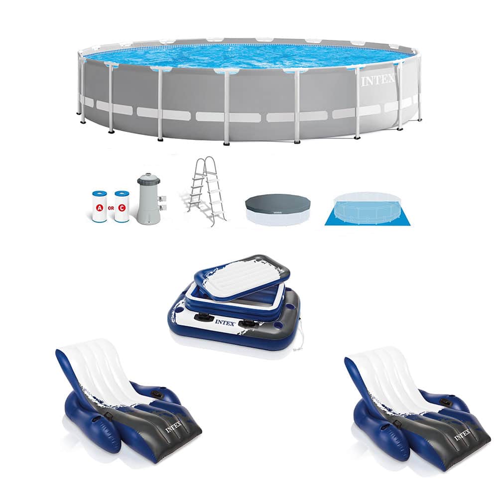 Intex - Above Ground Pool, Inflatable Loungers & Cooler